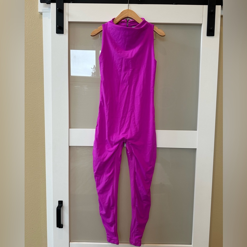 The Gia Maternity Bumpsuit Size M - Magenta